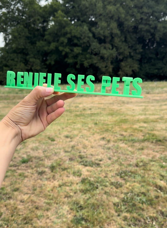 Olivier renifle ses pets