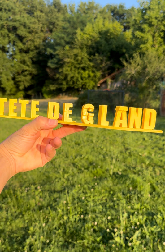 Laurent tête de Gland !